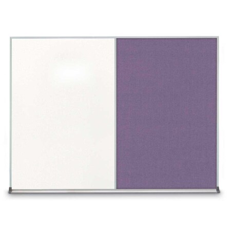 United Visual Products Triple Door Radius Corkboard, 72"X36", B UV8005-BLACK-DBURGU